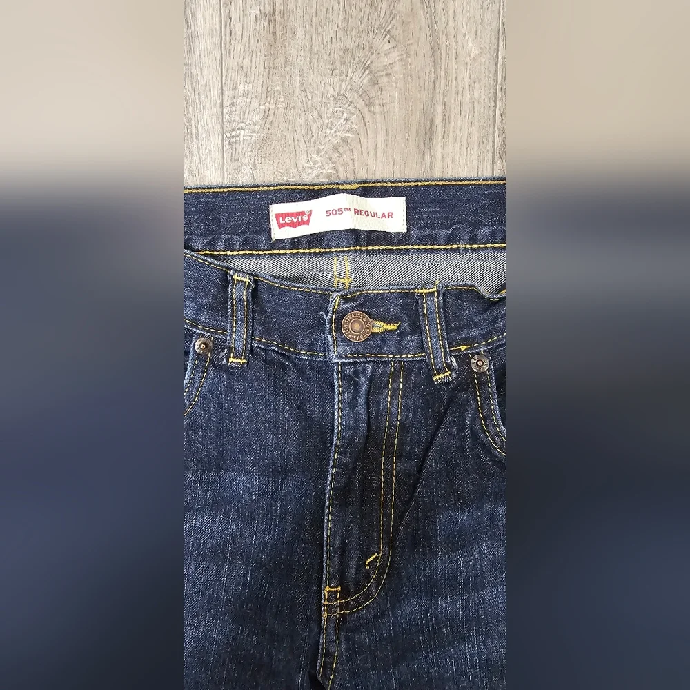 Levi's Men's 505 Dark Wash Denim Jeans